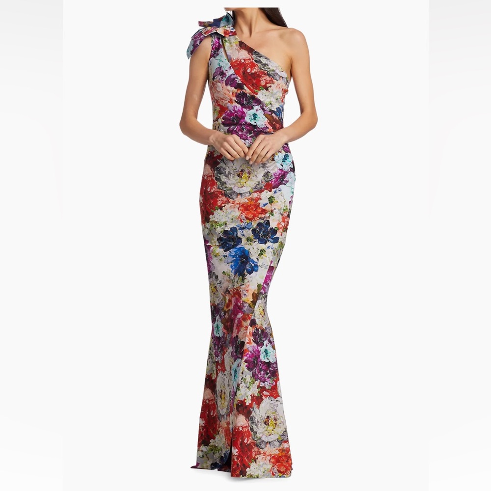 NWT Stunning Chiara Boni La Petite Robe Gosia gown in Anemoni Print